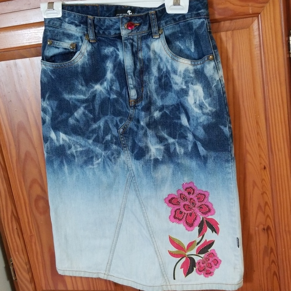 Jane Doe Denim Skirt XL 14